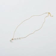 プラパールラリエットチャームショートネックレス　(95113)