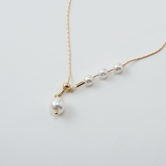 プラパールラリエットチャームショートネックレス (95113) 5枚目画像