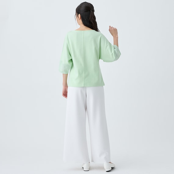 袖布帛切替えドルマンスリーブプルオーバー (65108) 8枚目画像