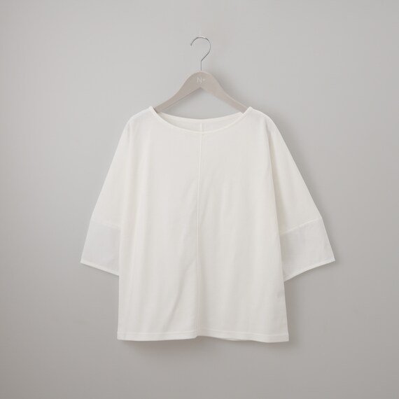 袖布帛切替えドルマンスリーブプルオーバー　(65108) 9枚目画像