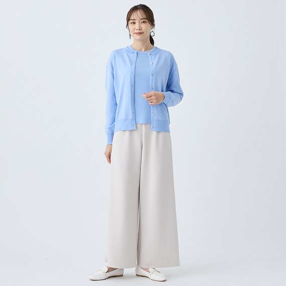 毛玉が出来にくいベーシックニットカーディガン　(85100) 8枚目画像