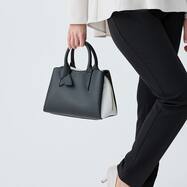 バイカラー２Ｗａｙトートショルダーバッグ　(95108)