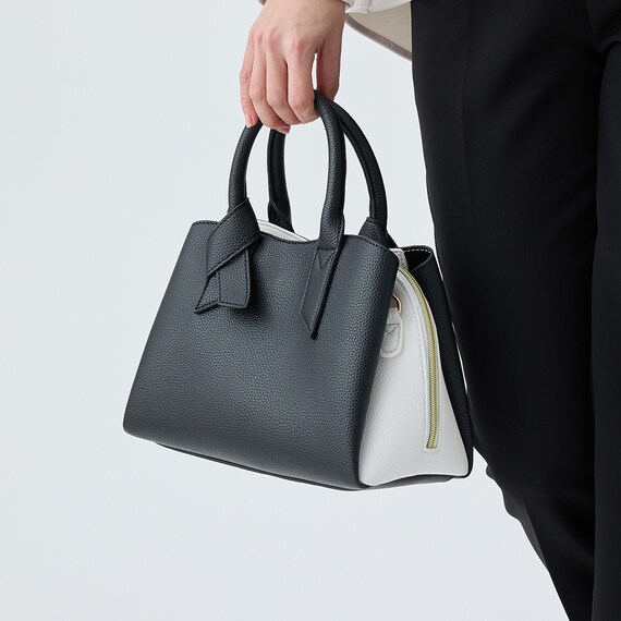 バイカラー2Wayトートショルダーバッグ (95108) 2枚目画像