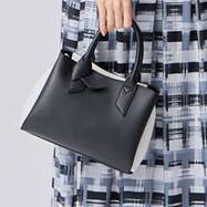 バイカラー２Ｗａｙトートショルダーバッグ　(95108)