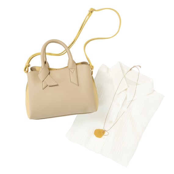 バイカラー2Wayトートショルダーバッグ (95108) 8枚目画像