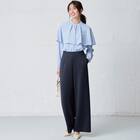 ケープ襟長袖ブラウス　(55109) 2枚目画像