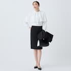 ケープ襟長袖ブラウス (55109) 4枚目画像