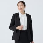 ケープ襟長袖ブラウス (55109) 7枚目画像