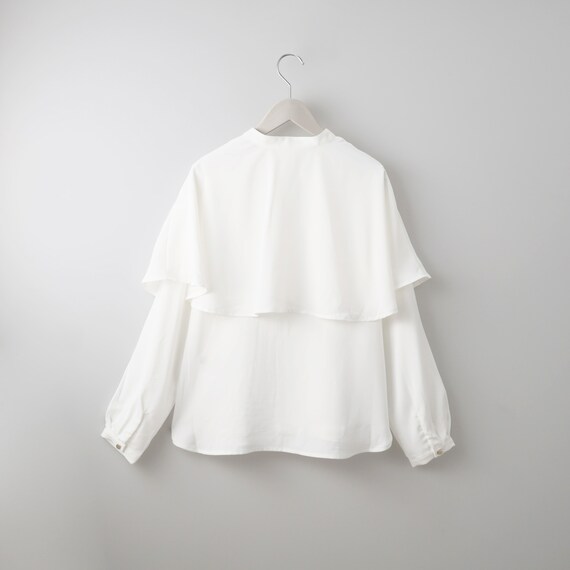 ケープ襟長袖ブラウス　(55109) 12枚目画像