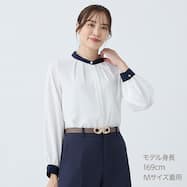 配色ブラウス　(55110)