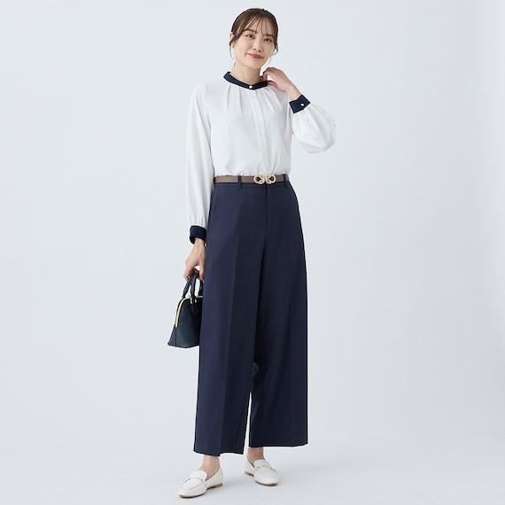 配色ブラウス (55110) 2枚目画像