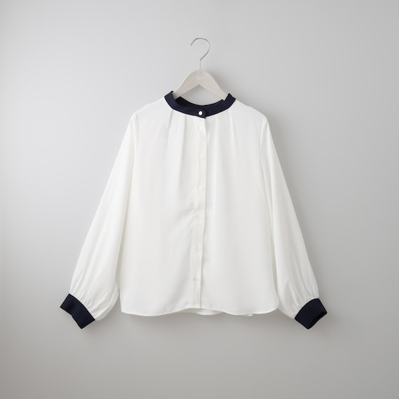 配色ブラウス (55110) 5枚目画像