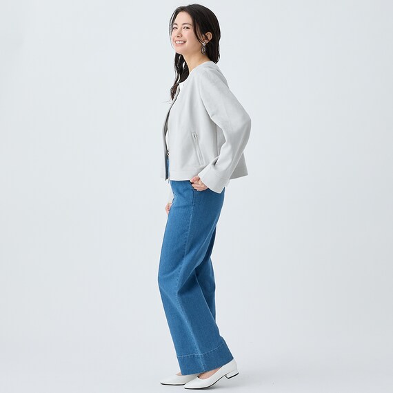 ストレッチスウェード調ブルゾン　(15105) 5枚目画像