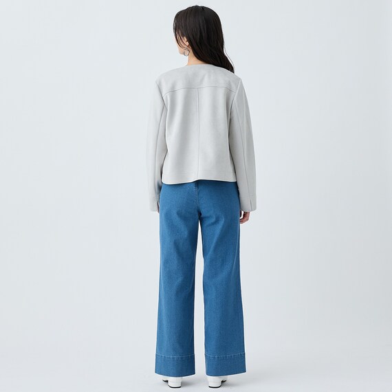 ストレッチスウェード調ブルゾン (15105) 6枚目画像