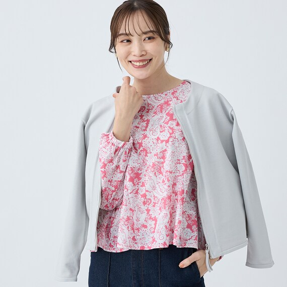 ストレッチスウェード調ブルゾン　(15105) 8枚目画像