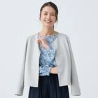 ストレッチスウェード調カーディガン　(85102) 3枚目画像