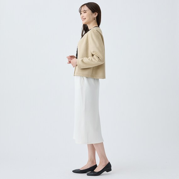 ストレッチスウェード調カーディガン　(85102) 11枚目画像