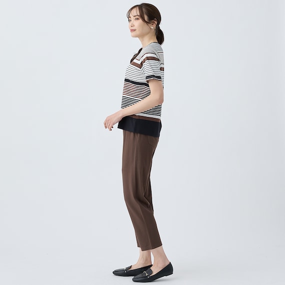 ハイパーニットクロップドパンツ (25110) 10枚目画像