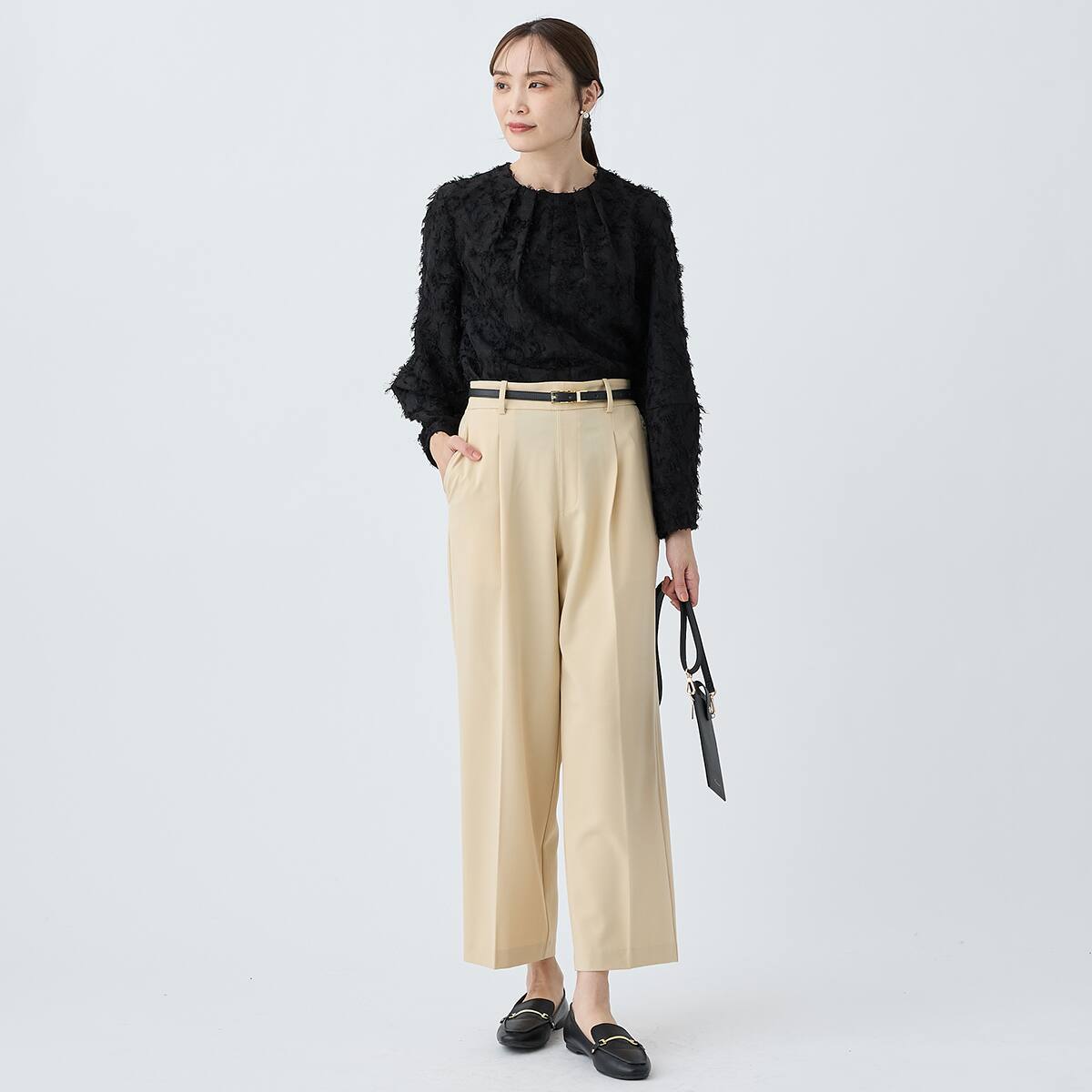 フロントタックワイドパンツ (25111) | ニトリネット【公式】 家具