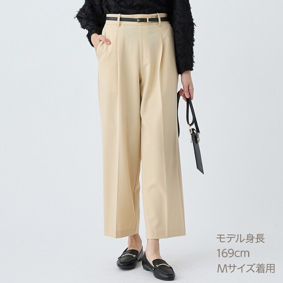 フロントタックワイドパンツ　(25111) 1枚目画像