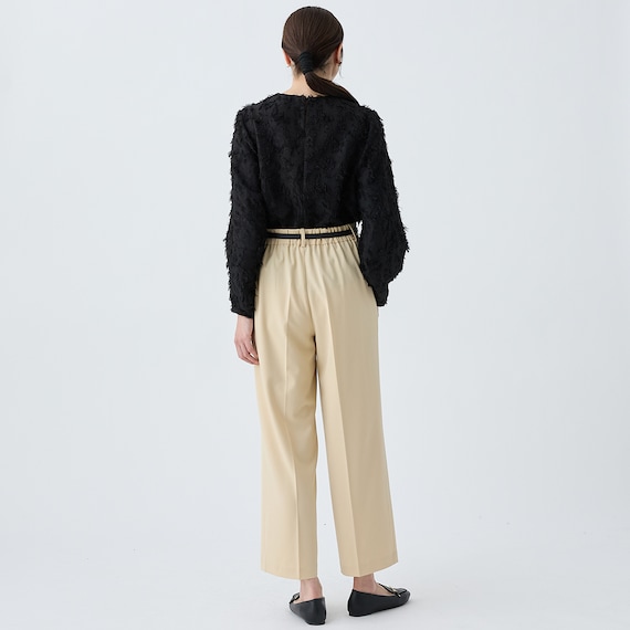 フロントタックワイドパンツ (25111) 4枚目画像