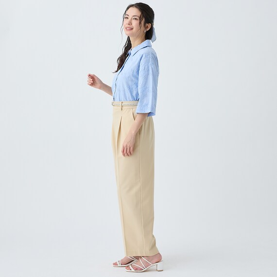 フロントタックワイドパンツ　(25111) 13枚目画像