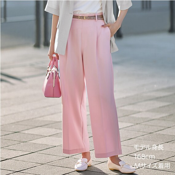 フロントタックワイドパンツ　(25111) 16枚目画像