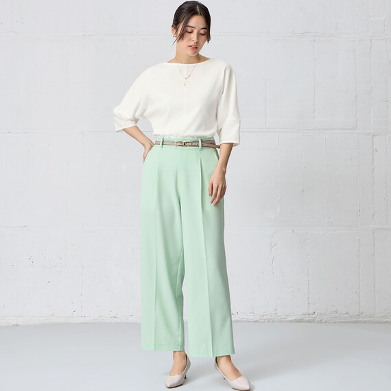 フロントタックワイドパンツ　(25111) 19枚目画像