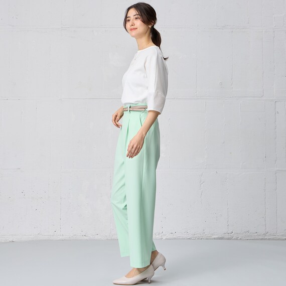 フロントタックワイドパンツ　(25111) 20枚目画像