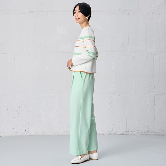 フロントタックワイドパンツ　(25111) 23枚目画像