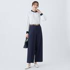 センタープレスワイドパンツ　(25119) 4枚目画像