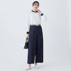 センタープレスワイドパンツ (25119) 4枚目画像