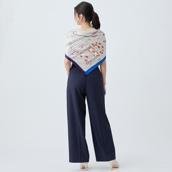 センタープレスワイドパンツ　(25119) 10枚目画像