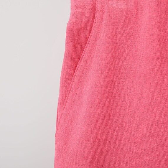 麻調セミワイドパンツショート丈　(25114) 35枚目画像