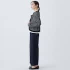 麻調セミワイドプリントパンツショート丈 (25116) 25枚目画像