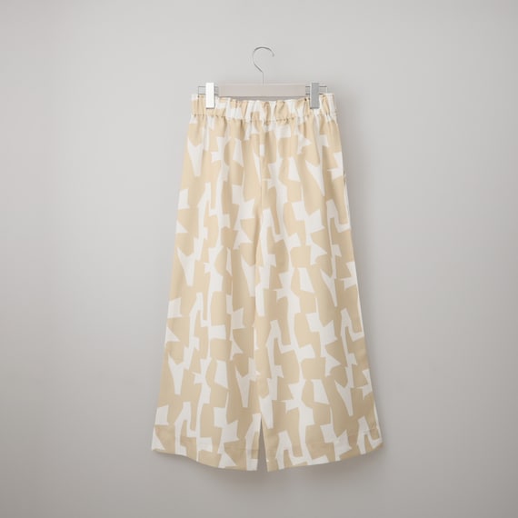 麻調セミワイドプリントパンツショート丈 (25116) 33枚目画像