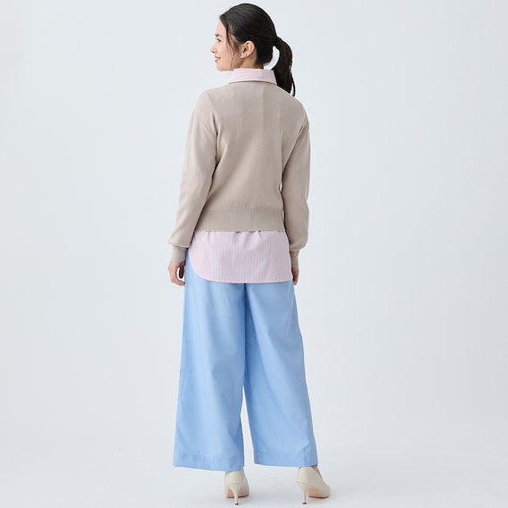 麻調セミワイドプリントパンツショート丈 (25116) 31枚目画像