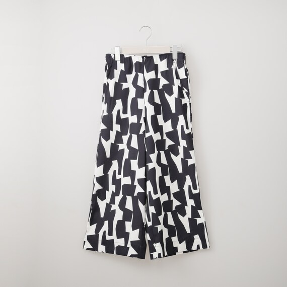 麻調セミワイドプリントパンツショート丈 (25116) 32枚目画像