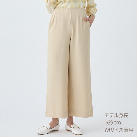 麻調セミワイドプリントパンツレギュラー丈 (25117) 19枚目画像