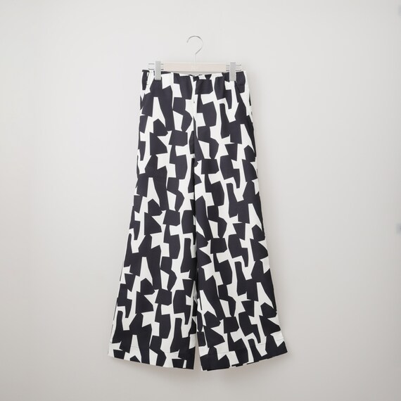 麻調セミワイドプリントパンツレギュラー丈　(25117) 32枚目画像