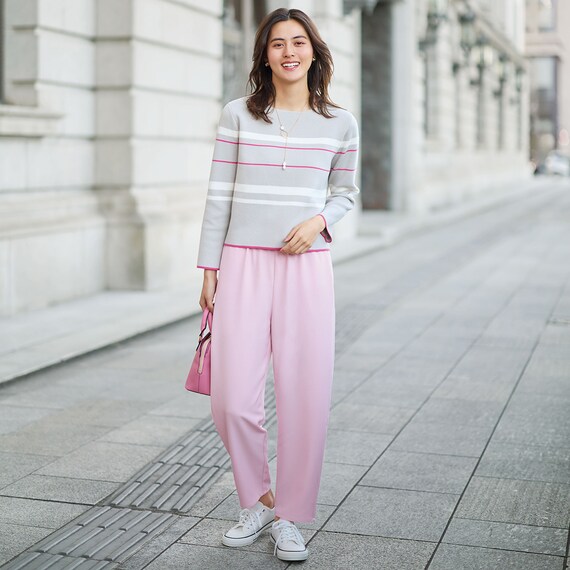 ウエストドロストテーパードイージーパンツ　(25118) 14枚目画像