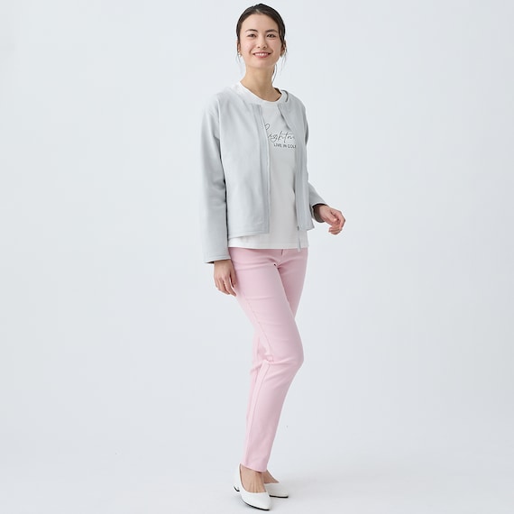 マジックベルトストレッチパンツ ショート丈 (25107) 4枚目画像