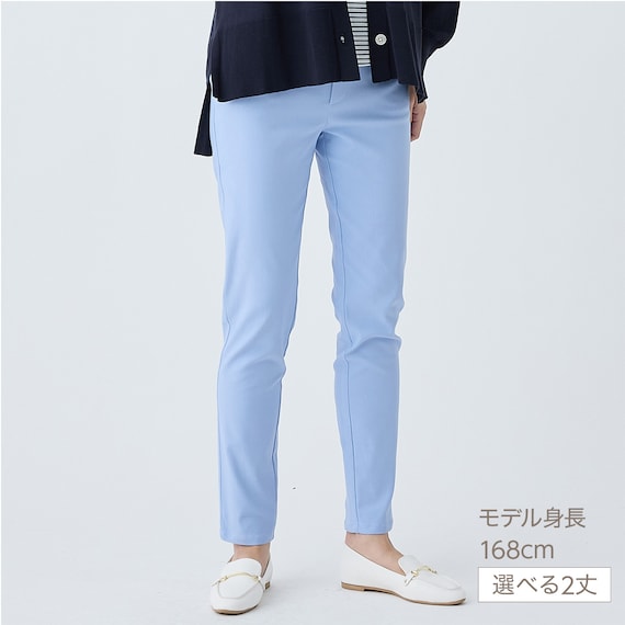 マジックベルトストレッチパンツ ショート丈 (25107) 12枚目画像