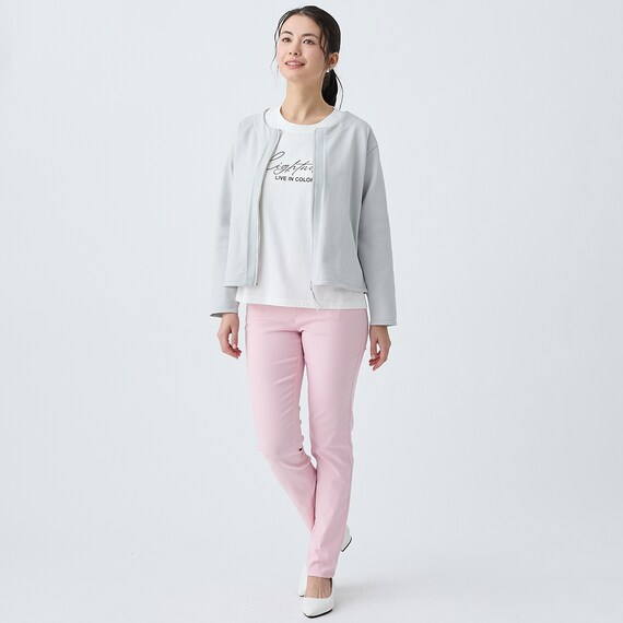 マジックベルトストレッチパンツ ショート丈 (25107) 9枚目画像