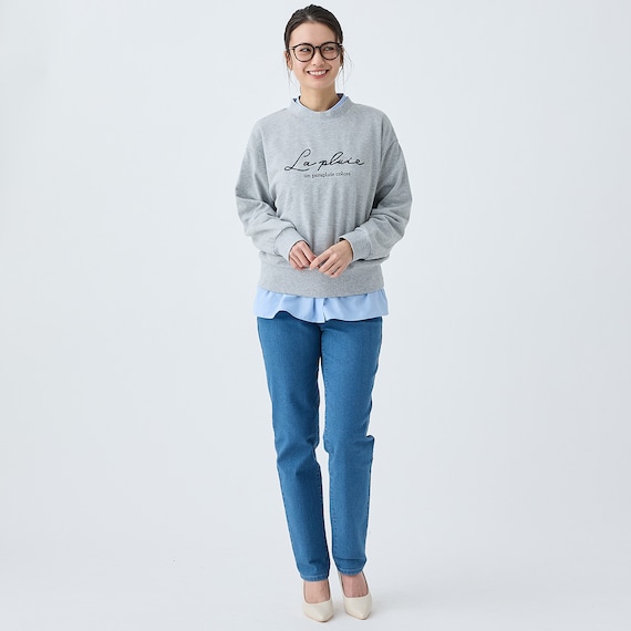 マイルドフィットストレッチデニムテーパードパンツ (25112) 2枚目画像