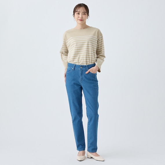 マイルドフィットストレッチデニムテーパードパンツ (25112) 7枚目画像