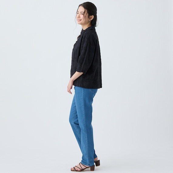 マイルドフィットストレッチデニムテーパードパンツ (25112) 13枚目画像