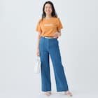 マイルドフィットストレッチデニムワイドパンツ (25113) 4枚目画像