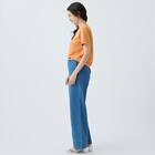 マイルドフィットストレッチデニムワイドパンツ　(25113) 5枚目画像