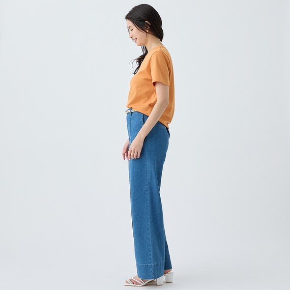 マイルドフィットストレッチデニムワイドパンツ　(25113) 5枚目画像